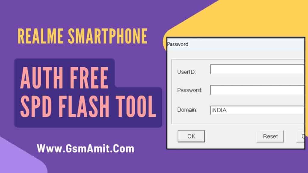 Realme SPD Unisoc Auth Free Flash Tool