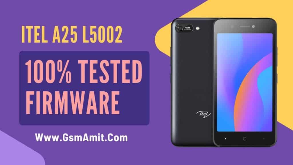 Itel A25 L5002 Flash File 100% Tested Firmware Download