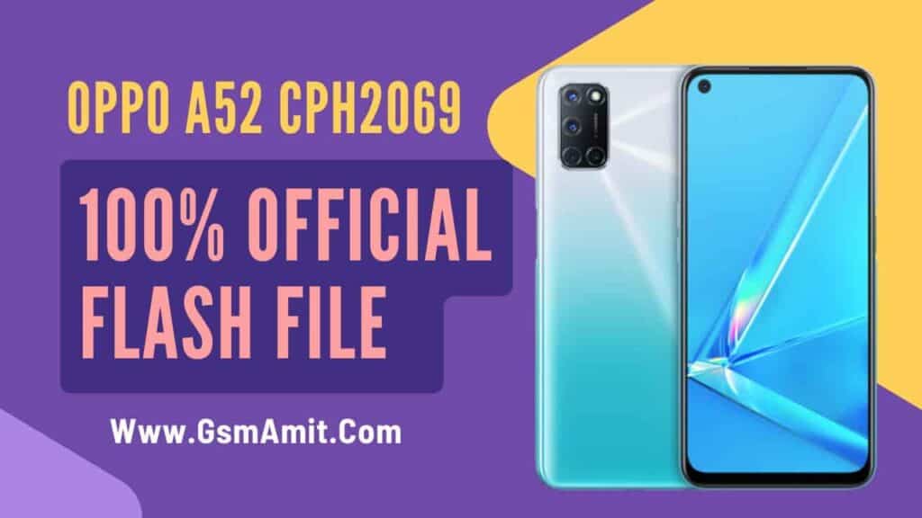 OPPO A52 CPH2069 Flash File (Official Stock ROM)