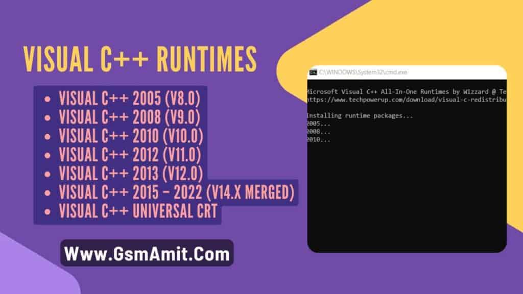 Visual C++ Runtimes All-in-One Mar 2025