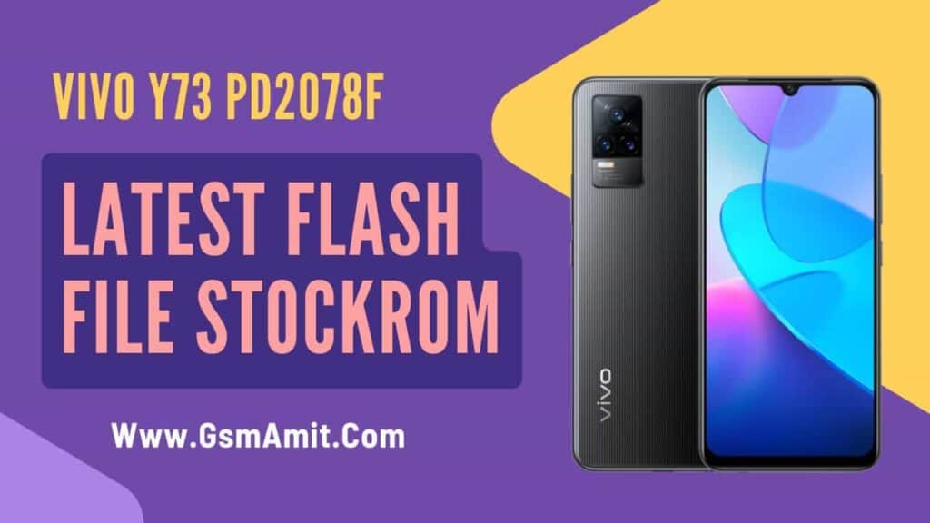 Vivo Y73 PD2078F Flash File (Stock ROM)