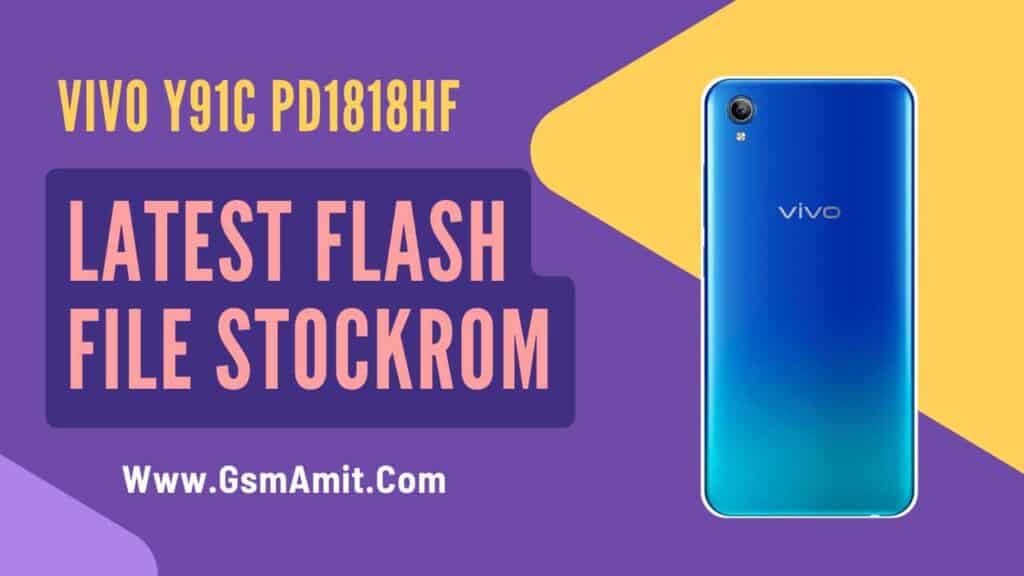 Vivo Y91C PD1818HF Flash File (Stock ROM)