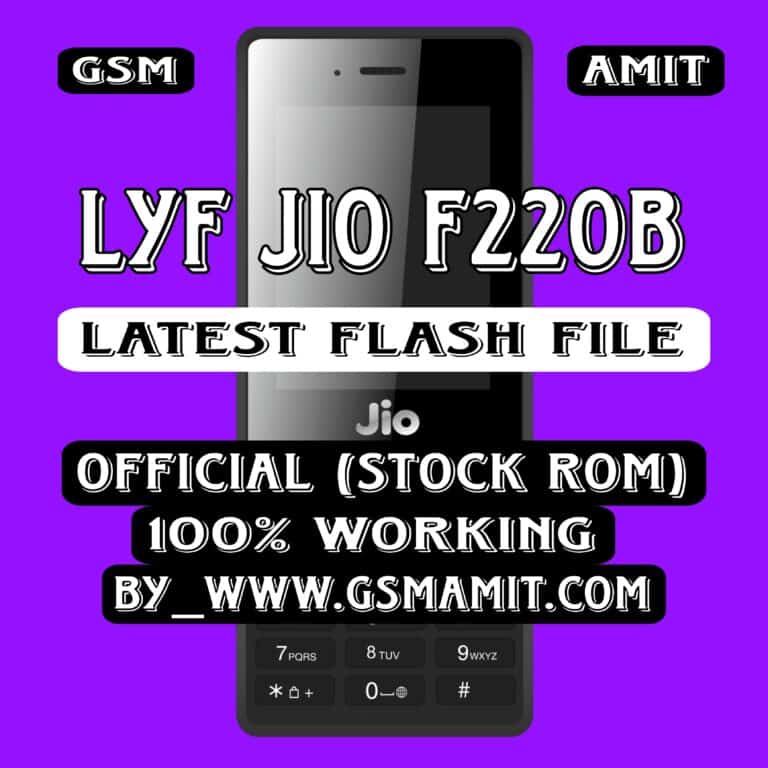 Jio F220B Flash File
