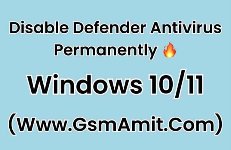 Disable-windows-defender-Antivirus-Permanently