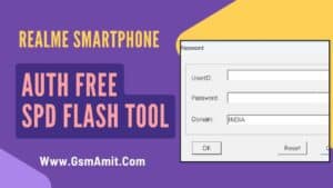 Realme SPD Unisoc Auth Free Flash Tool