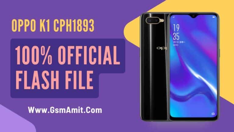 Oppo K1 CPH1893 Flash File (Official Stock ROM)