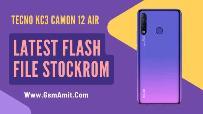 Tecno KC3 Flash File (Stock ROM)
