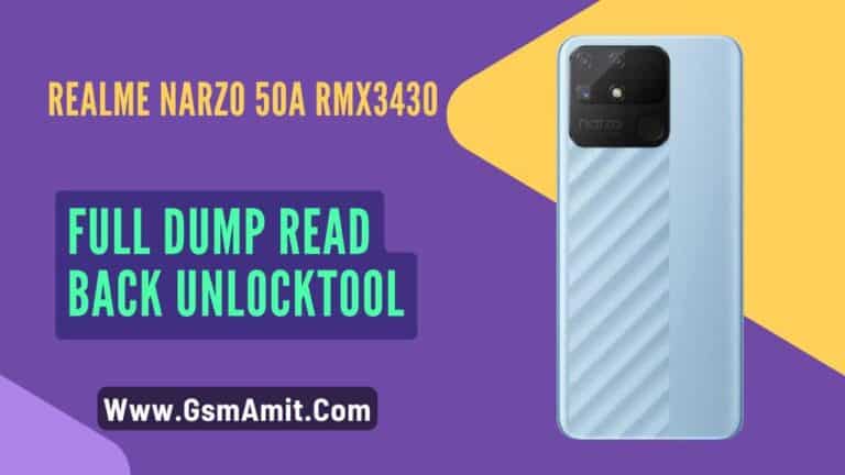 Realme Narzo 50A RMX3430 Full Dump Read Back UnlockTool