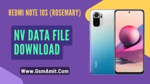 Redmi Note 10S (Rosemary) NV DATA File Download