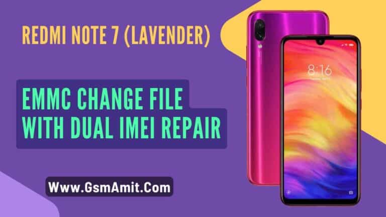 Redmi Note 7 EMMC Change File with Dual IMEI Repair