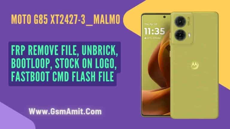 MOTO G85 XT2427-3 MALMO FRP File