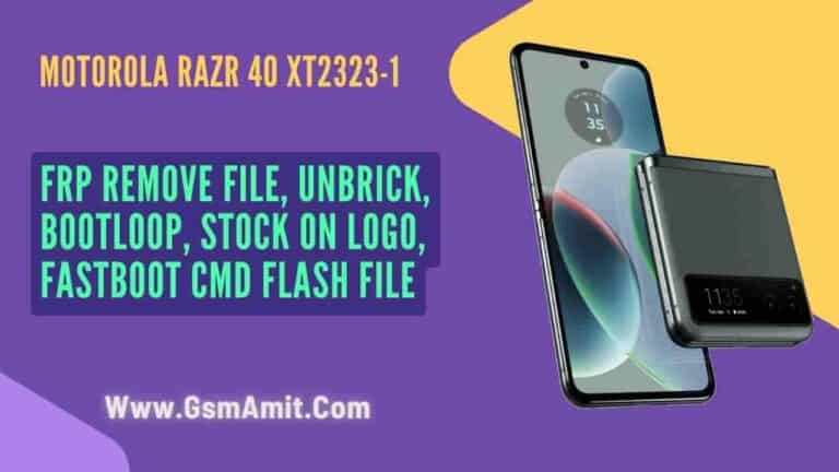 Motorola Razr 40 XT2323-1 LYNKCO FRP File Download