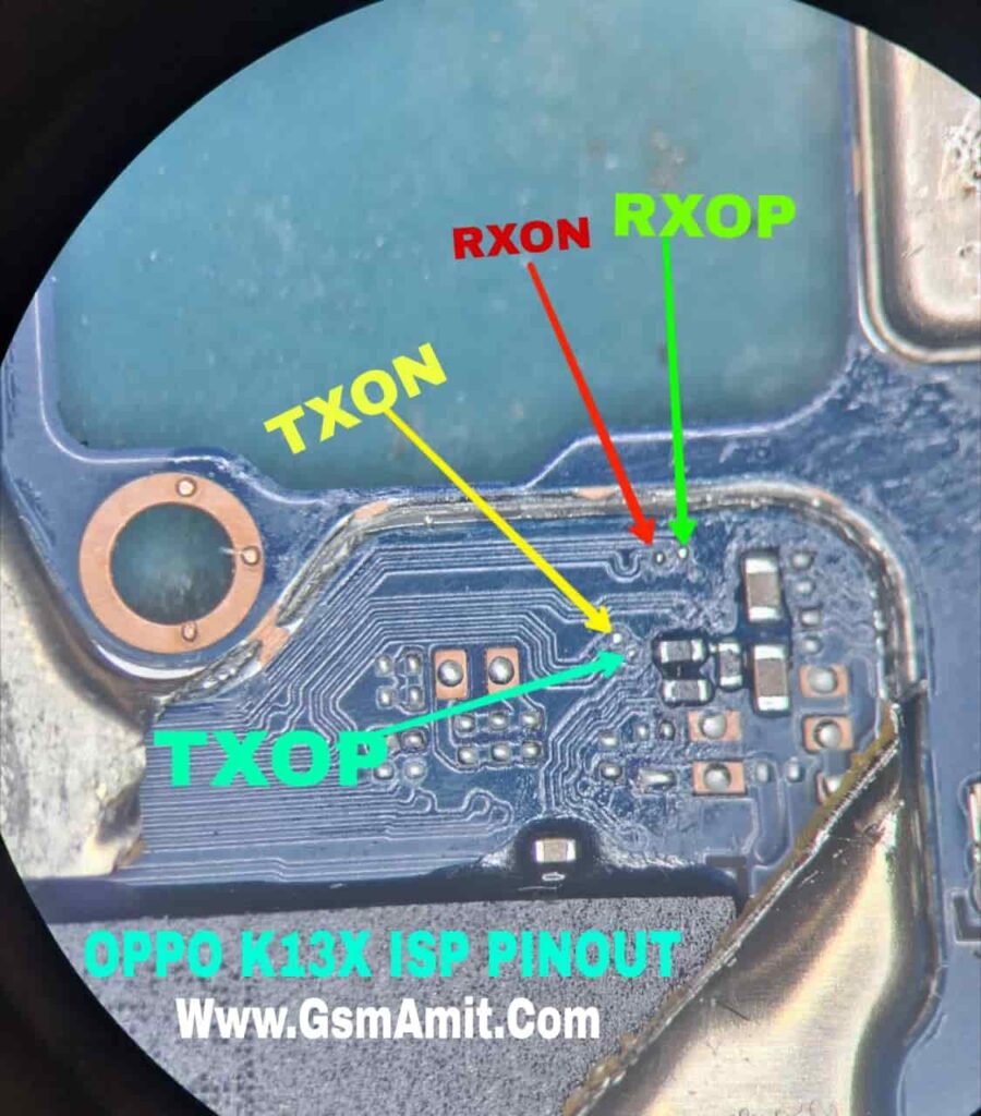 Oppo K13x Tested UFS ISP Pinout