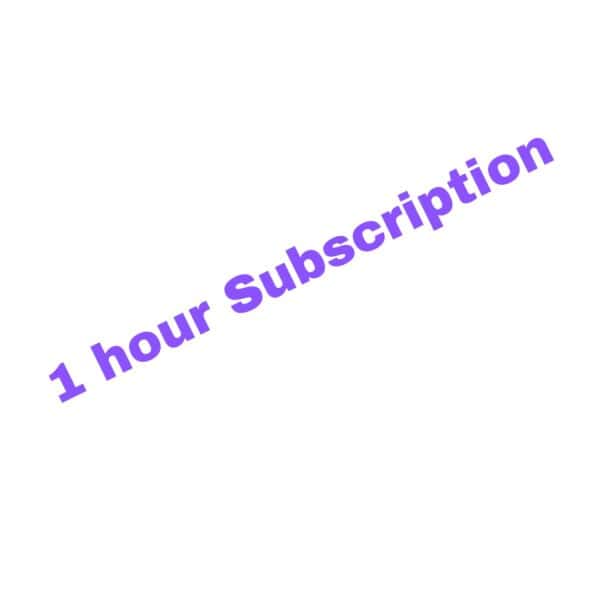 1 hour Subscription